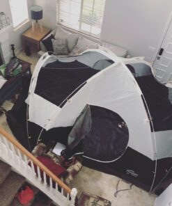 Coleman Red Canyon 8-Person Camping Tent, Weatherproof Family Tent Includes Room Dividers, Rainfly, Adjustable Ventilation, Storage Pockets, Carry Bag, & Quick Setup Black 30 71leZdMtAVL