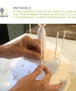 Bakelicious Cake Pop Stand, 24-Piece, White 27 71lfCLaELAL