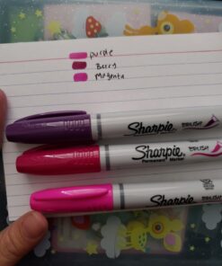 Sharpie Permanent Markers, Brush Tip, Assorted, 12 Pack 12-Count 39 71lfJsLMeoL