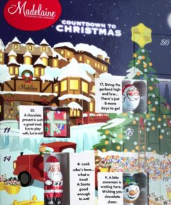 Madelaine Solid Premium Milk Chocolate Santa's Workshop Countdown Christmas Advent Calendar Filled With 24 Solid Premium Milk Chocolates, 6oz 6 Ounce (Pack of 1) 6 71lfNIvv0VL
