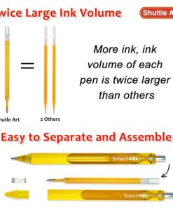 Shuttle Art Colored Gel Pens, 20 Colors Retractable Gel Ink Pens with Grip, Medium Point (0.7mm) Smooth Writing for Adults and Kids Writing Journaling Taking Notes Drawing at School Office Home 26 71lfZeomNOL