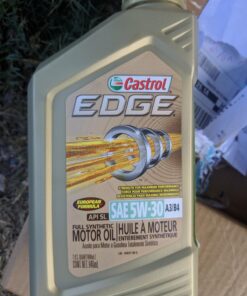 Castrol Edge Euro 5W-30 A3/B4 European Advanced Full Synthetic Motor Oil, 5 Quarts 5 Quart A3/B4 Advanced Full Synthetic 33 71lg1ir0Z0L