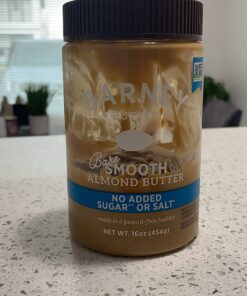 Barney Butter Almond Butter, Bare Smooth, 16 Ounce Jar, No Added Sugar or Salt, Skin-Free Almonds, No Stir, Non-GMO, Gluten Free, Keto, Paleo, Vegan 16 Ounce (Pack of 1) 33 71lh2gVGsRL