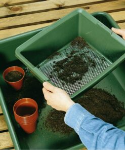 Tierra Garden Mesh Garden Sieve, Fine Galvanized Screen for Efficient Soil Sifting and Planting Preparation, 13.8” x 13.8” x 5” (Dual Screen) Pack of 1 – Dual Screens 7 71lhQVgx6pL