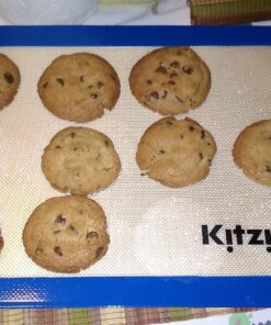 Kitzini Silicone Baking Mat Set. Non-Stick Silicone Mats for Baking. 2 Half Baking Sheets. BPA Free. Professional Grade Silicone Baking Sheet. Silicone Baking Mats for Cookies, Macarons & Pastry 42 71lhTQy4NuL