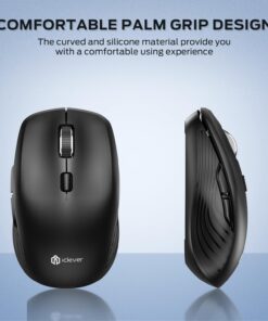 iClever Wireless Bluetooth Mouse, Dual Mode(Bluetooth+USB), Rechargeable Mouse, Multi-Devices Mouse for Small Sized Hands with 4 Adjustable DPI, Silent Clicks for Laptop, iPad, MacBook, Tablet, PC 9 71lhY96sqL