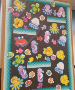 Alternative view of Creative Teaching Press Ombre Turquoise Scallops Bulletin Board Borders/Trimmer (Accent Bulletin Boards, Walls, Classrooms, Learning Spaces and More) (0182) 35 ft per package