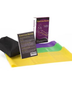 Resistance Band Set, 3 Pack Latex Exercise Bands with 3 Levels, Skin-Friendly Elastic Workout Bands for Core Exercise, Physical Therapy, Yoga, Pilate (3) 15 71lkLkHBzYL