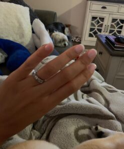 Nailene So Natural Short Artificial Nails, French Pink – Fake Nail Kit with 28 Nails (12 Sizes) and Nail Glue Included – Designed for Comfort & Natural Look – False Nails with up to 7 Days of Wear Pink French 31 Piece Set 5 71lkW1PCKrL