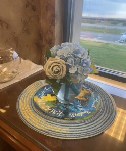 Ravenox Natural Twisted Cotton Rope | Made in The USA | Strong Triple-Strand Cordage for Sports, Décor, Pet Toys, Crafts, Macramé & Indoor Outdoor Use| by The Foot & Diameter (Multiple Color) Aqua Blue 1/2 Inch x 10 Feet 15 71lkaexDQL