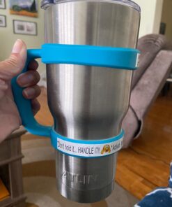 F-32 Handle - 19 COLORS - 30oz Size - Compatible with 30 oz YETI and 30 oz. OZARK TRAIL Tumbler Travel Mug (30OZ, ELECTRIC BLUE) 30ozElectric Blue 30.0 ounces 21 71lkggx7gJL