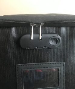 EXLIFBAG File Organizer, Fireproof File Box with Lids, Important Document Organizer Box with Lock, Portable File Folder Organizer with Handle Black 1 Layer 95 71llp304ESL