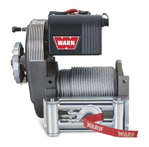 WARN 38631 M8274-50 Electric 12V Winch with Steel Cable Wire Rope: 5/16" Diameter x 150' Length, 4 Ton (8,000 lb) Pulling Capacity