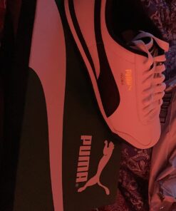 PUMA Men's Roma Sneaker 10 White/Black Leather 41 71lmIaxTy3L 1