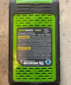 Greenworks 40V 4.0Ah Lithium-Ion Battery (Genuine Greenworks Battery / 75+ Compatible Tools) 4.0Ah Battery 52 71loJtMCnxL