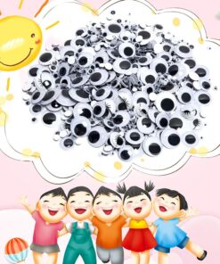 1210pcs Googly Wiggle Eyes Self Adhesive, for Craft Sticker Multi Sizes 4mm to 25mm for DIY by ZZYI 1210pcs 18 71lofKPYNuL