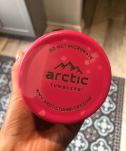 Arctic Tumblers | 30 oz Matte Pink Insulated Tumbler with Straw & Cleaner - Retains Temperature up to 24hrs - Non-Spill Splash Proof Lid, Double Wall Vacuum Technology, BPA Free & Built to Last 30 oz Tumbler Matte Pink Powder Coat 27 71loxTPgecL