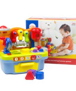 Woby Multifunctional Musical Learning Tool Workbench Toy Set for Kids with Shape Sorter Tools 18 71lpJd4NpOL