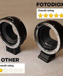 Fotodiox Pro Lens Mount Adapter with Auto-Exposure, Auto-Focus and Auto-Aperture, Canon EOS EF EFs Lens to EOS M EF-m Camera Body Canon EOS EF/EF-S (Auto) 25 71lpiofgppL