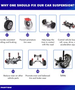 PartsW - 4 Pc Suspension Kit 2 Front & 2 Rear Sway Bar End Links Fits Chevrolet Prizm 98-02/ Toyota Corolla 93-02 + More 15 71lq6zmWdJL