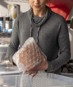 Duck Brand Large Bubble Wrap Roll, 5/16" Large Bubble Cushioning, 12" x 100', Perforated Every 12" (1061909) 12 in. x 100 ft. 15 71lq9ETd0JL