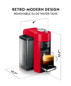 Nespresso Vertuo Coffee and Espresso Machine by De'Longhi with Milk Frother,1100 ml, Shiny Red Machine + Frother 13 71lqcEHwGUL 1