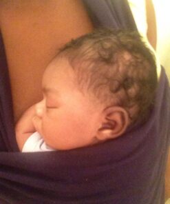 Boba Baby Wrap Carrier Newborn to Toddler - Stretchy Baby Wraps Carrier - Baby Sling - Hands-Free Baby Carrier Wrap - Baby Carrier Sling - Baby Carrier Newborn to Toddler 7-35 lbs (Navy Blue) Navy Blue 38 71lr0jlOWmL