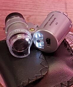 Grow Room Microscope - 60x Handheld Mini Pocket LED Loupe Magnifier - Blue or White Light - 33 71lrrYEcdL