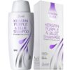 Vitamins Keratin Purple Toning Shampoo - Violet Blue Brassiness Toner for Bleached Icy Blonde Platinum Silver White Grey Ash Gray or Colored Dry Damaged Brassy Hair 40 71lsqYjOm8L