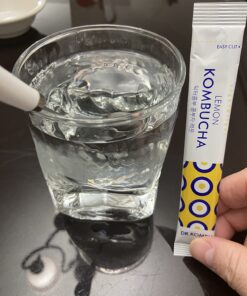 KOMBUCHA Lemon Kombucha Tea, 30 sticks x 5 grams, Zero Sugar, Sparkling Fermented Powdered Mix, Live Probiotics & Prebiotics, Healthy Drinks, Product of Korea 59 71ltB0SfwL