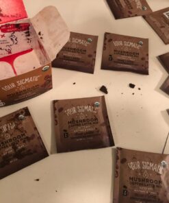 Organic Instant Coffee Powder by Four Sigmatic | Arabica Instant Coffee Singles with Cordyceps, Chaga and Eleuthero | Mushroom Coffee Instant Mix for Better Focus and Immune Support | 10 Packets Protect w/ Chaga & Cordyceps 0.09 Ounce (Pack of 10) 32 71ltLL1B13L 2