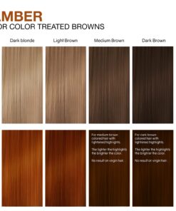 Celeb Luxury, Professional Semi-Permanent Hair Color Depositing Shampoo, Gem Lites Amber Colorwash, 8.25 Fl Oz (Pack of 1) 19 71ltjJmvBwS