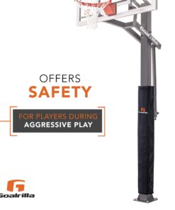 Goalrilla Square All-Weather, Durable Basketball Pole Pad Fits 5x5 Inch Goalrilla Poles , Black 18 71luRx 3PyL