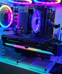 Skytech Gaming Archangel Gaming Computer PC Desktop – Ryzen 5 5600X 3.7GHz, RTX 3060 TI 8G, 1TB NVMe SSD, 16GB DDR4 3200MHz, RGB Fans, Windows 10 Home 64-bit, 802.11AC Wi-Fi, White 5600X | 3060 TI 26 71lvOIYL8IL