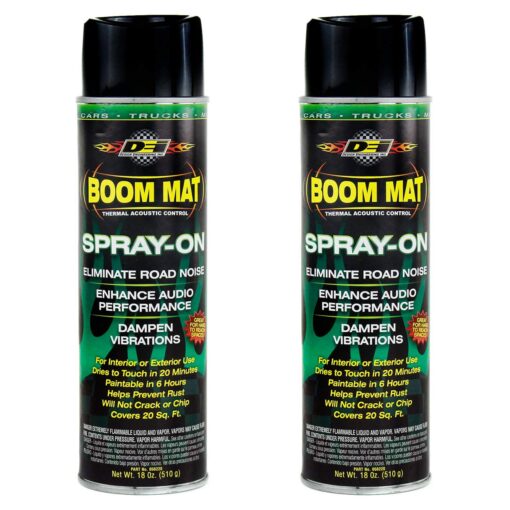 DEI Boom MAT Spray on for Sound Deadening 18 Oz (2 Pack)