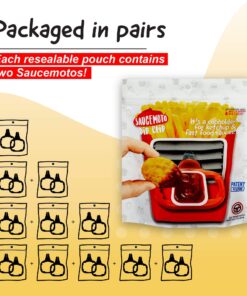 Saucemoto Dip Clip | An in-car sauce holder for ketchup and dipping sauces. As seen on Shark Tank (2 Pack, Black) 2 Pack 24 71lw0cPkN2L