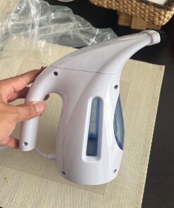 Hilife Steamer for Clothes, Portable Handheld Design, 240ml Big Capacity, 700W, Strong Penetrating Steam, Removes Wrinkle, for Home, Office and Travel(ONLY FOR 120V) (Blue) Blue 45 71lwHFCW PL