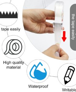 OWLKELA - 16 Pack 3/4" x 28 yds Invisible Tapes and Refillable Dispensers, Matte Finish Magic Tape, Tape Refill with Dispenser for Home, School Invisible Tape 16Pcs 9 71lxOIHorIL