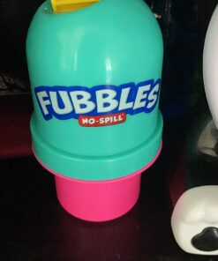 Fubbles Bubbles No-Spill Bubbles Tumbler | Bubble toy for babies toddlers and kids of all ages | Includes 4oz bubble Solution and bubble wand (tumbler colors may vary) 28 71lySVLq2hL