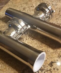 Amarine Made (2x) Stainless Tournament Style Clamp on Fishing Rod Holder for Rails 1-1/4" to 2" 47 71lyhrKcPjL