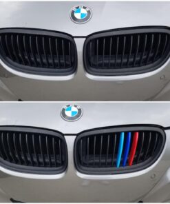 iJDMTOY M-Colored Grille Insert Trims Compatible With BMW F30 3 Series 320i 328d 328i 335i 340i w/Standard Kidney Grill (11 Beams), NOT 8-Beam Black Grille nor M3 34 71lykQAqFjL