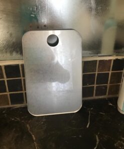 The Shave Well Company Original Anti-Fog Shaving Mirror | Fogless Bathroom Shower Mirror with Handheld Option for Men and Women | Hanging Shower Mirror Includes Long-Lasting Removable Adhesive Hook Original Mirror 32 71lzzHmN4aL