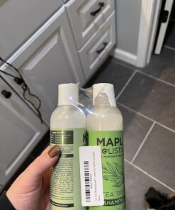 Tea Tree Shampoo and Conditioner Set - Sulfate Free Clarifying Shampoo and Conditioner for Oily Hair & Scalp Care with Australian Tea Tree Oil - Complete Dry Scalp Treatment for Build Up (8 Fl Oz) 8 Fl Oz (Pack of 2) 35 71m 0LmXyDL