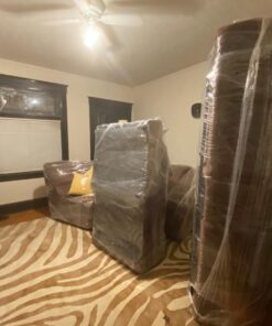 Stretch Wrap Industrial Strength Extra Thick 18" 1100 SqFt 80 Gauge (20 Micron) 1 Pack, Shrink Wrap Roll for Moving Supplies, Furniture, Pallets, Plastic Wrap for Packing, Heavy Duty Stretch Film Clear 38 71m bGHlvL