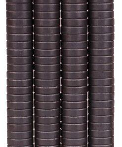 Alternative view of Creative Hobbies 100 Pcs Industrial Ceramic Circle Magnets 11/16 Inch Flat - 18mm Round Disc - 3/16" Thick - Ferrite Magnets Bulk for Crafts, Science & Hobbies, Refrigerator or Whiteboard