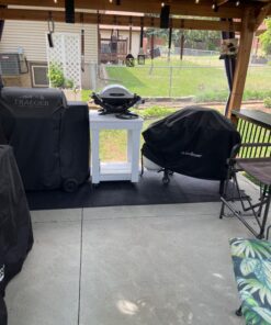 Blackstone 1529 Griddle Cover for 28" Griddle with Single Shelf Without Hood, Water Resistant, Weather Resistant Heavy Duty 600D Polyester Outdoor BBQ Grilling Cover, Black 20 71m0CcDTQL