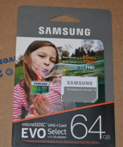 Samsung 64GB 80MB/s EVO Select Micro SDXC Memory Card (MB-ME64DA/AM) 29 71m0QyJesUL