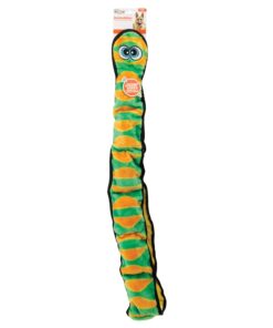 Alternative view of Outward Hound Durablez Tough Plush Squeaky Dog Toy, Snake, Green, XXL Green Snake