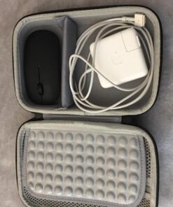 Comecase Hard Case for Apple Pencil, Magic Mouse 2 and 1, for Magsafe Power Adapter, for BeatsX Earphone, for Airpod, Magnetic Charging Cable, Electronics Accessories Organizer Storage Bag - Blue 33 71m1WnqtuFL