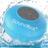 Soundbot SB510 HD Bluetooth Shower Speaker Water Resistant Handsfree Portable Speakerphone with Built-in Mic, 6hrs of Playtime, Control Buttons and Dedicated Suction Cup for Bathroom Pool Blue 47 71m2GJ2sv6L
